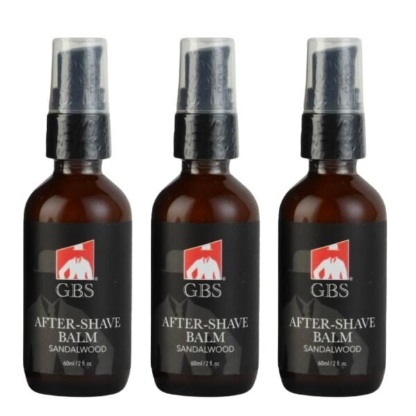 G.B.S Aftershave Balm Sandalwood, for Men - Soothes Razor Burn, Redness and Irritation Instant Relief For Sensitive Skin (Pack of 3) - Image 2