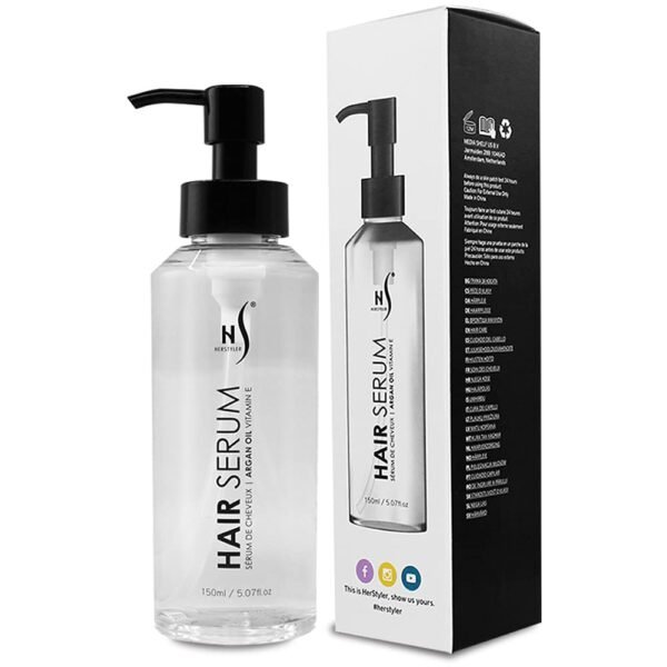 HerStyler Argan Oil Serum for Hair - New Packaging - Hair Serum for Dry Damaged Hair - Anti Frizz Hair Serum - 5.07 Fl Oz / 150 Ml - Image 2