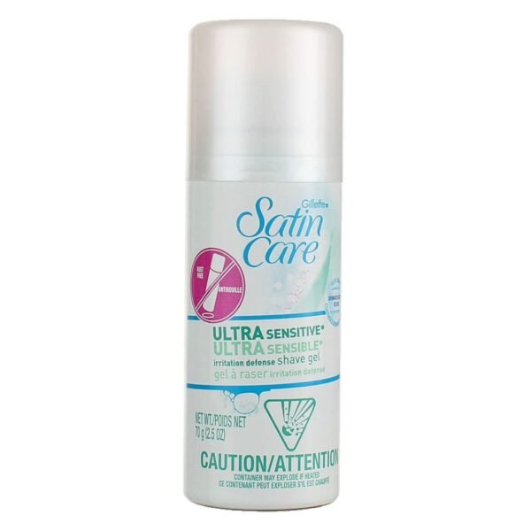 Gillette Satin Care Ultra Sensitive Irritation Defense Shave Gel, 2.5 Oz - Image 3