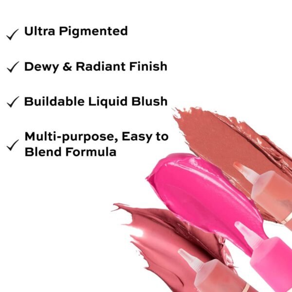 Revolution Beauty, Superdewy Liquid Blush, Richly Pigmented & Buildable, Blendable Formula, You Had Me At First Blush, 0.5 Fl. Oz. - Image 3