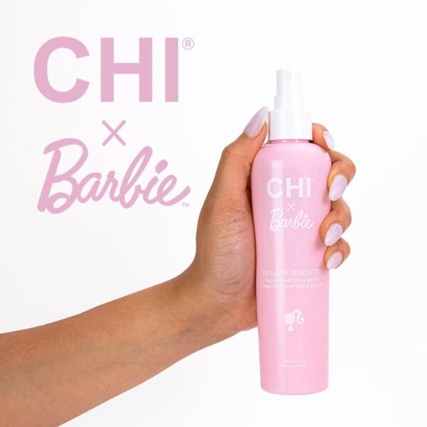 CHI x Barbie Volume Booster Liquid Bodifying Glaze, Boosts Hair Volume, Body, & Shine, Flexible Hold, Sulfate, Paraben & Gluten-Free, 8 Oz - Image 3