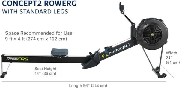 Concept2 RowErg Model D Indoor Rowing Machine with PM5 Monitor, Device Holder, Adjustable Air Resistance, Control Your Workout Intensity Bundled with StarlitGem Cleaning Cloth - Image 5