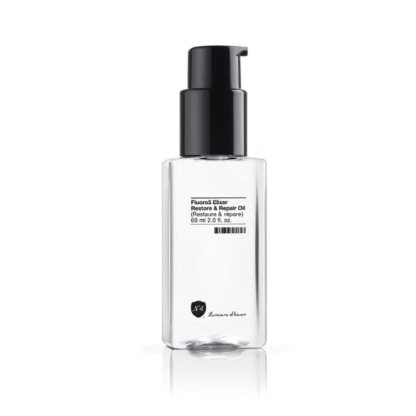 Number 4 Hair Oil, Anti Frizz Hair Serum, Fluoro5 Elixir Restore & Repair Oil, 2.0 oz - Image 3
