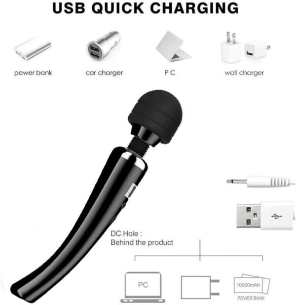 Professional Relaxation Tools Handheld Massage Percussion Muscles Massage Gun Device Mini Travel Home Work Sports use-Black - Image 7