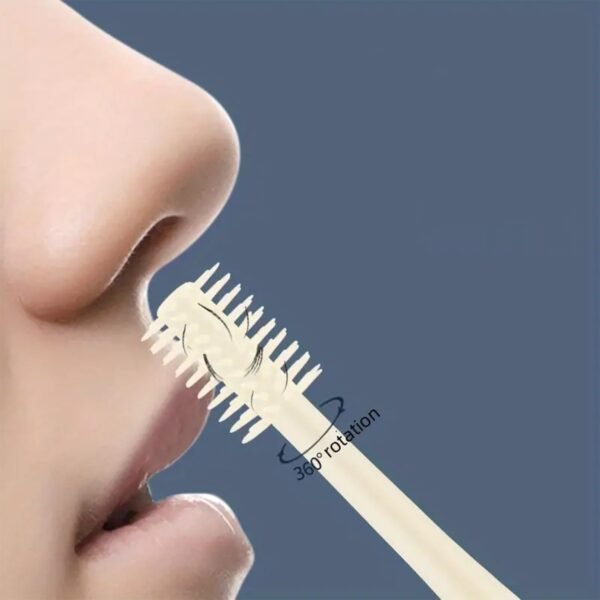 Nasal Hair Cutter, Double Sided Nose Hair Knife, 360° Nostril Hair Remover Tool, Nose Hair Trimmer for Men Women, with Soft Cleaning Brush - Image 5