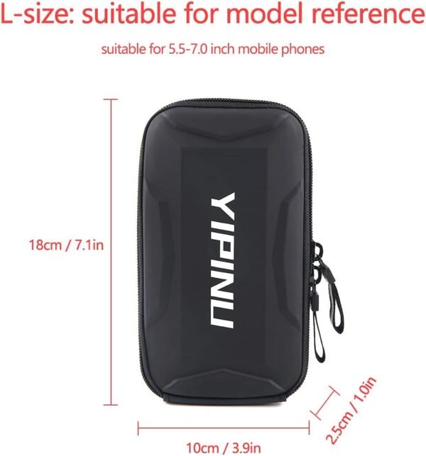 Dxyufazhe Outdoor Sports Multifunctional Armband Waterproof Running Sports Fitness Mobile Arm Bag, Compatible with iPhone 11 Pro Max 11 XS XR 8, Galaxy S20 S10 S9 Plus for Men & Women (Black) - Image 3