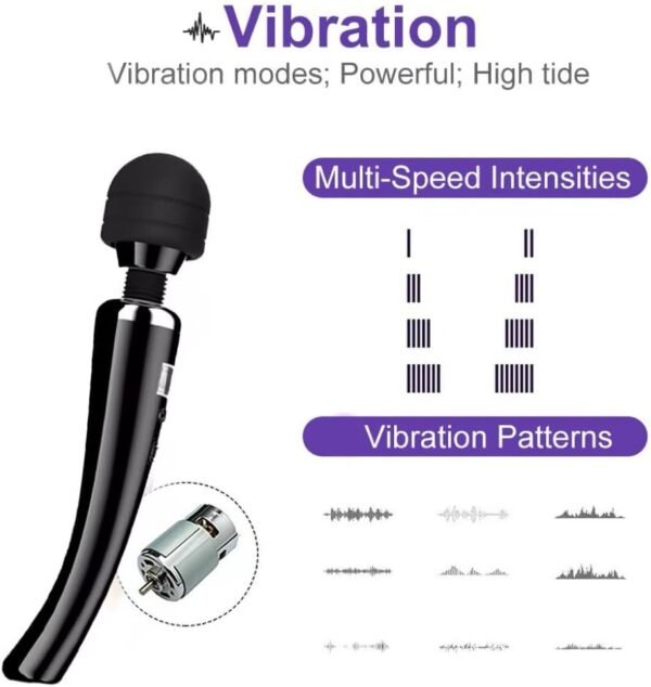 Professional Relaxation Tools Handheld Massage Percussion Muscles Massage Gun Device Mini Travel Home Work Sports use-Black - Image 4