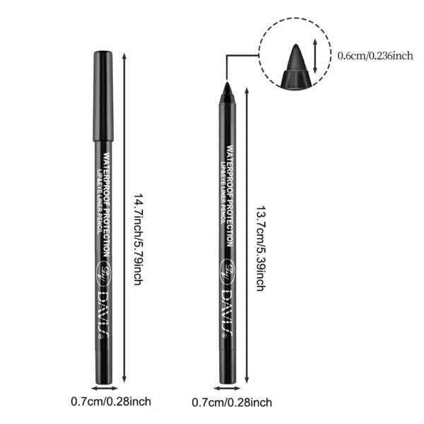 15 Colorful Eyeliner Pen Set, Eye Shadow Pencil, Pearl Eyeliner Kit Metallic Eyeliner Pencil Glitter Eyeliner for Women Eye&Lip Liner Professional Eye Makeup Set Colorful Eyeliner Eye Color - Image 8