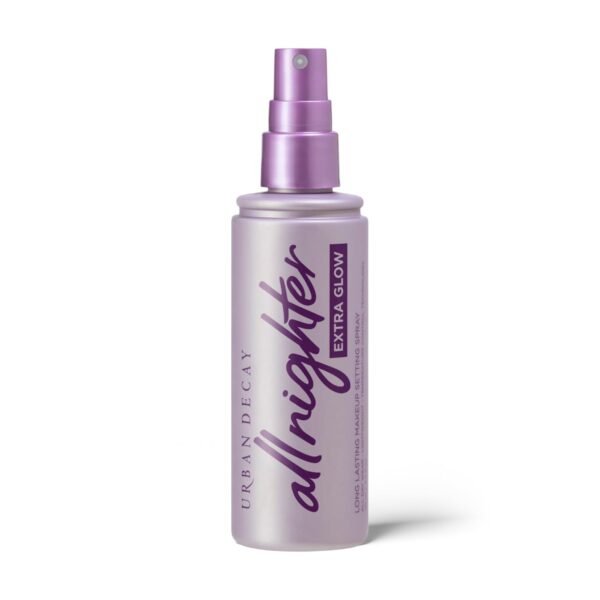 Urban Decay All Nighter Extra Glow Dewy Makeup Setting Spray for Face, Transfer-proof, Long-lasting 16 HR Wear, Hyaluronic Acid & Agave Extract, Radiant Finish, Oil-free, Paraben-free, Vegan - 4 fl oz - Image 2