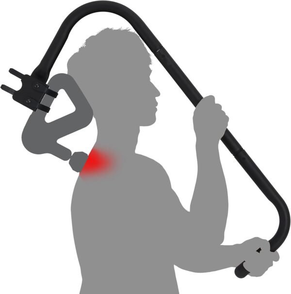 Massage Gun Holder Shoulder Neck Back Handheld Self Massage Gun Mount Compatible with Most Massage Guns Professional Grade Design for Hard to Reach Areas - Gift for Women & Men - Image 2