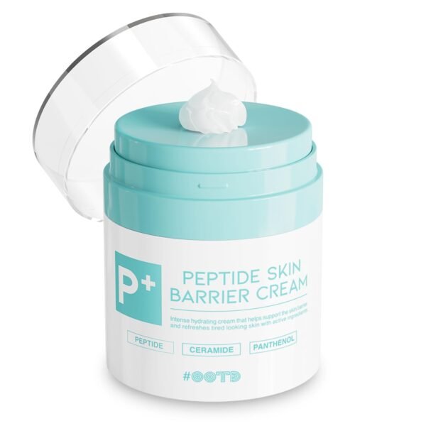 Peptide Moisturizer Cream For Face - Dry Skin, Sensitive Skin, Skin Protection Barrier Cream For Aging Skin, Anti Aging, Hydrating, Peptide, Ceramide, Panthenol (1.69 FL.OZ) - Image 2