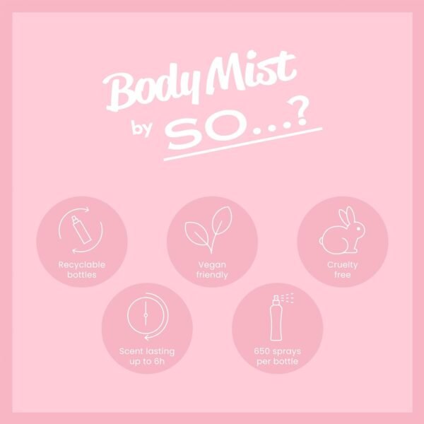 So…? Body Mist Set - Body Spray for Women - Cruelty Free, Vegan Perfumes for Women - 650 to 1000 Sprays - Travel Size Gift Set - 4 pcs - Image 8