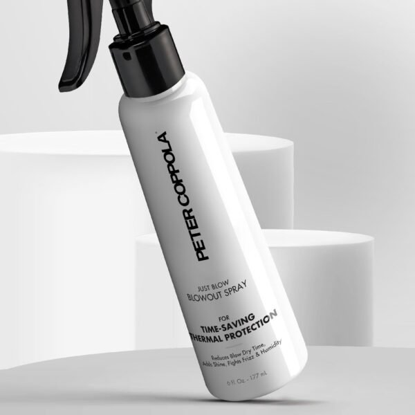 PETER COPPOLA Just Blow - Heat Protectant Spray for Blow-Drying, Anti-Frizz, Smoothing and Straightening All Hair Types - Conditions and Adds Shine - 6 oz - Image 6