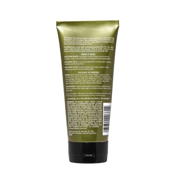 SoftSheen-Carson Magic Men's Grooming Facial Exfoliating Scrub, Softens, Smooths and Clarify, With Cocoa Butter and Cedarwood Oil for Beard, Skin and Scalp, 6.7 fluid ounces - Image 14