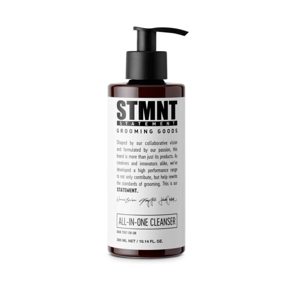 STMNT Grooming Goods All-In-One Daily Cleanser | SLS/SLES Sulfates Free | Extra Caring Formula w/Activated Charcoal & Menthol - Image 2