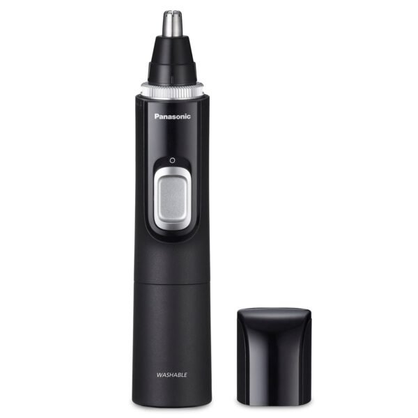 Panasonic Ear and Nose Hair Trimmer for Men with Vacuum Cleaning System, Powerful Motor and Dual-Edge Blades for Smoother Cutting, Wet/Dry – ER-GN70-K (Black) - Image 2
