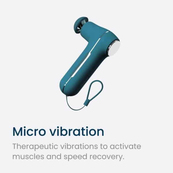 MyoLite Percussion Massage Gun - Deep Tissue Muscle Relief, Quiet & Portable, Cordless with 4 Attachments and Travel Case (Nobol Blue) - Image 4