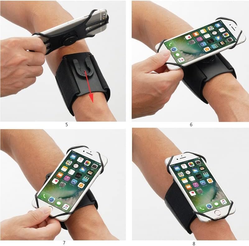 360° Rotatable Sport Running Armband Wristband Phone Holder for Samsung Galaxy S21 FE S20 S22 S23 S24 Ultra A32 A12 A03s iPhone 11 12 13 14 15 Pro Max Google Pixel 6 7 8 9 7a 4a 5a Moto G Stylus Power - Image 7