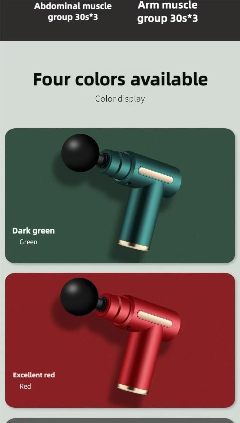 Massage Gun for Muscle Recovery, Percussion Massager (Black) - Image 3