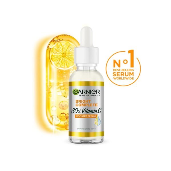 Garnier Bright Complete VITAMIN C Booster Face Serum, 30ml - Image 3