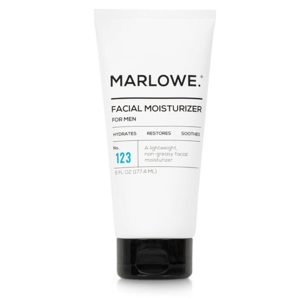 MARLOWE. No. 123 Men's Facial Moisturizer 6 oz, Lightweight Daily Face Lotion for Men, Includes Natural Extracts to Hydrate, Soothe & Restore, Light Aloe Citron Scent - Image 2