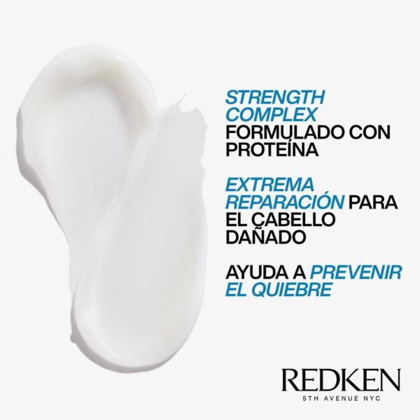 Redken Extreme Mask | Hair Mask for Damaged, Brittle Hair | Fortifies & Strengthens Distressed Hair | 8.5 Fl. Oz. (Pack of 1) - Image 4