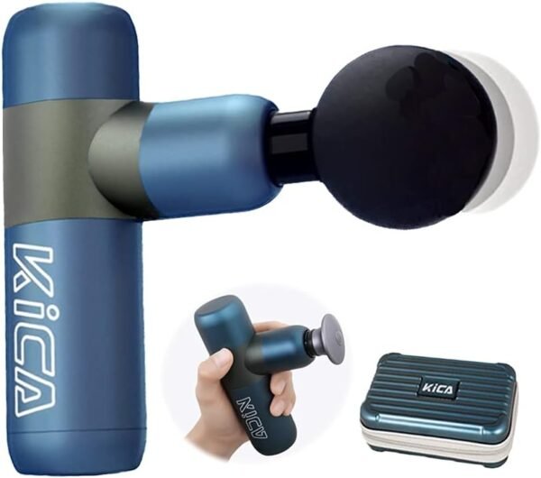 Kica Massage Gun for Athletes Portable Small-Deep Tissue for Body Arms Back Muscle Massager Relief Gem/Sports Pain Recovery,Intellengent Speed Control,Mini Pocketsize Blue - Image 4