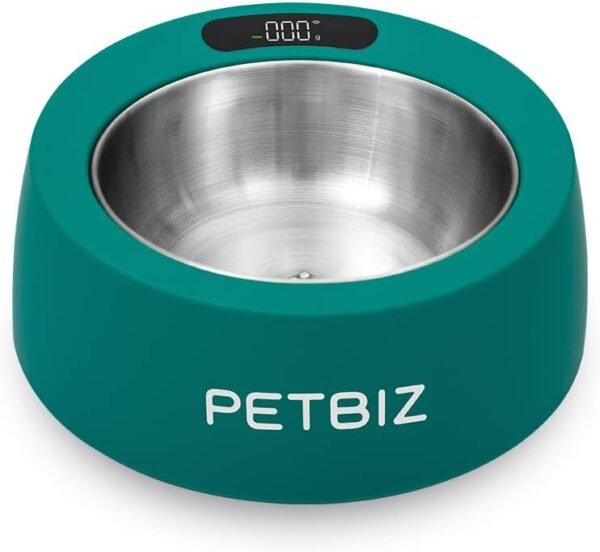 Smart Bowl for Pets, Stainless Steel Pet Bowl with Built-in Digital Scale, Feeding Suggestion (Forrest Green) - Image 2