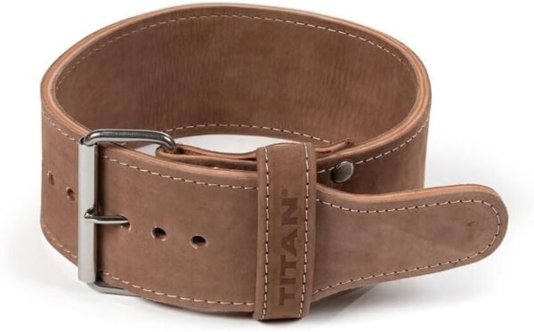 Titan Fitness Medium Weightlifting Belt, 26" - 33" 4-Inch-Wide Belt, 10mm Thick, Powerlifting, Deadlifts - Image 2