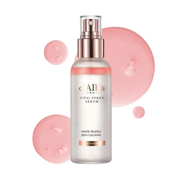 d'alba Piedmont Italian White Truffle Vital Spray Serum, Vegan Skin Care, Calming and Hydrating Facial Mist for Red and Sensitive Skin, Glow Serum, Surfactant Free, All in One, Korean Skin Care - Image 2