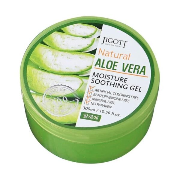 Natural Moisture Soothing Gel 300ml/10.56 fl.oz - Artificial Coloring Fee, Benzophenone Free, Mineral Free, No Paraben (Aloe Vera) - Image 2