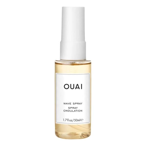 OUAI Wave Spray Travel Size - Coconut Oil & Rice Protein Texturizing Mist for Beach Waves, Volume & Shine - Paraben-Free, Safe for Color & Keratin-Treated Hair (1.7 fl oz) - Image 2