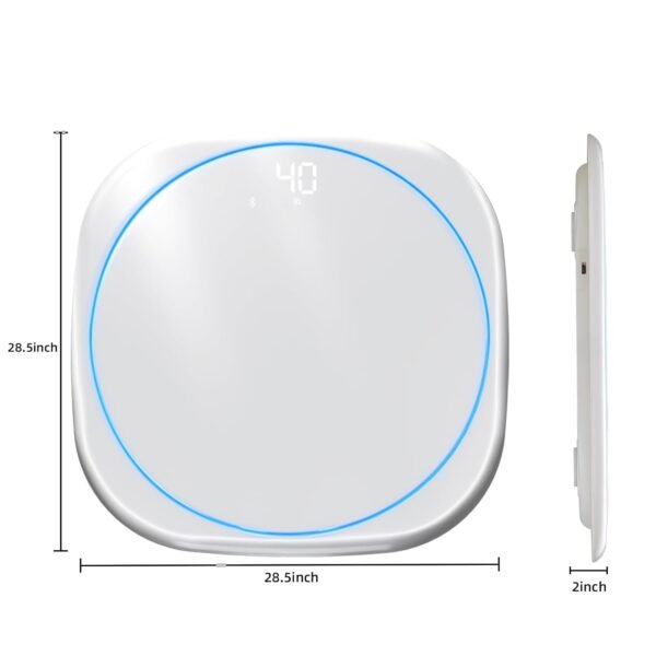 SugarLee Bathroom Scale, Digital Bathroom Smart Scale for Body Weight, Smart Scale with Precise and Clear Large LCD Display, LED Light Scale, 500 LB - Image 7