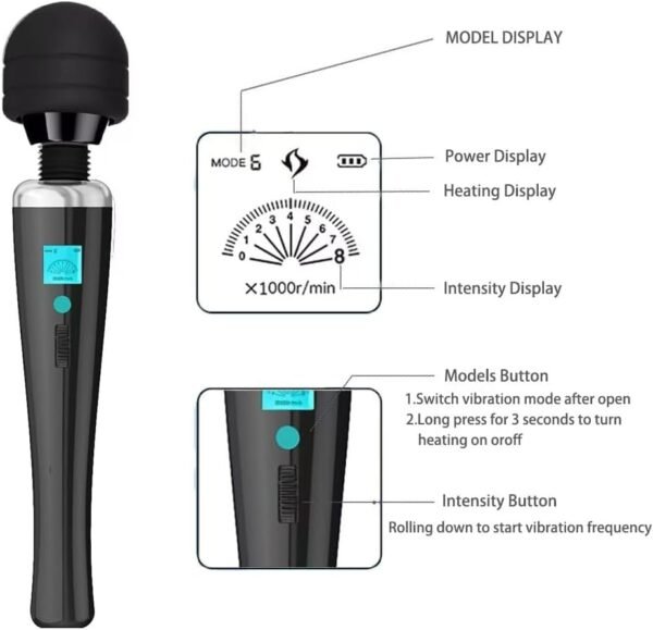 Professional Relaxation Tools Handheld Massage Percussion Muscles Massage Gun Device Mini Travel Home Work Sports use-Black - Image 3