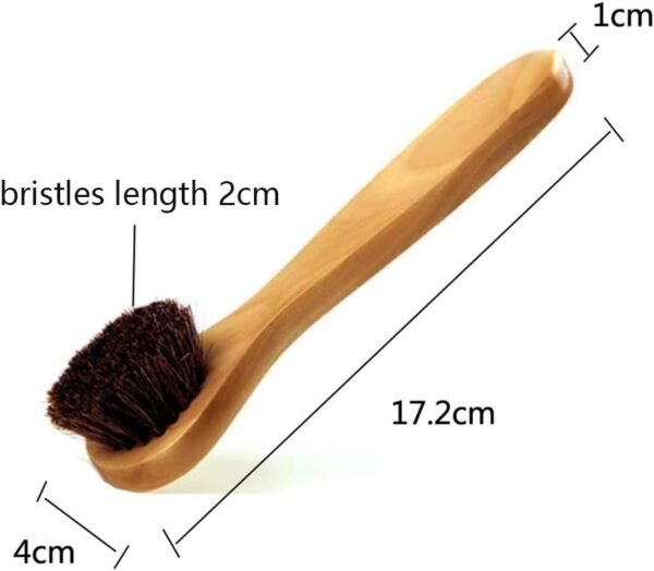 Facial Cleansing Brush, Wood Handle Soft Horsehair Natural Bristles Face Brush Cleanser, 2 Pack Face Skin Care Exfoliating Scrub Brush. - Image 6