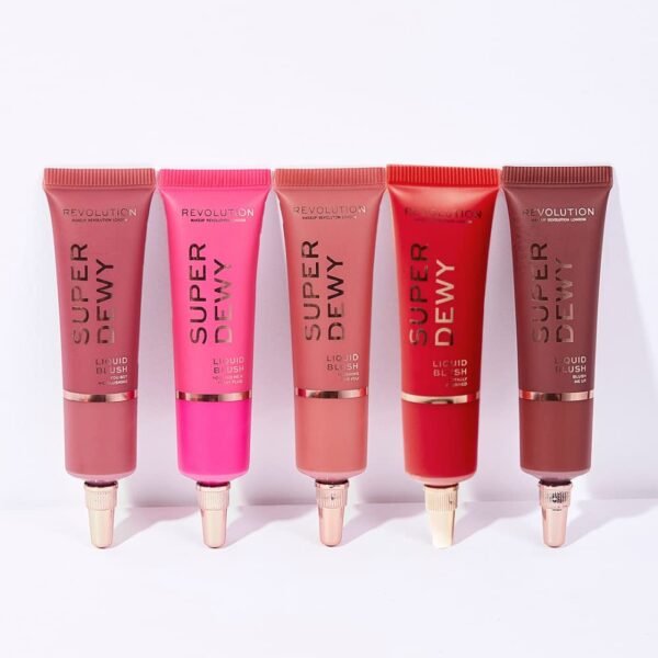 Revolution Beauty, Superdewy Liquid Blush, Richly Pigmented & Buildable, Blendable Formula, You Had Me At First Blush, 0.5 Fl. Oz. - Image 9