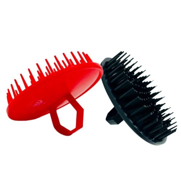 G.B.S Scalp Exfoliator 4 Pack - Scalp Scrubber, Shampoo Brush, Massager & Beard Exfoliator - Red & Black - Image 5