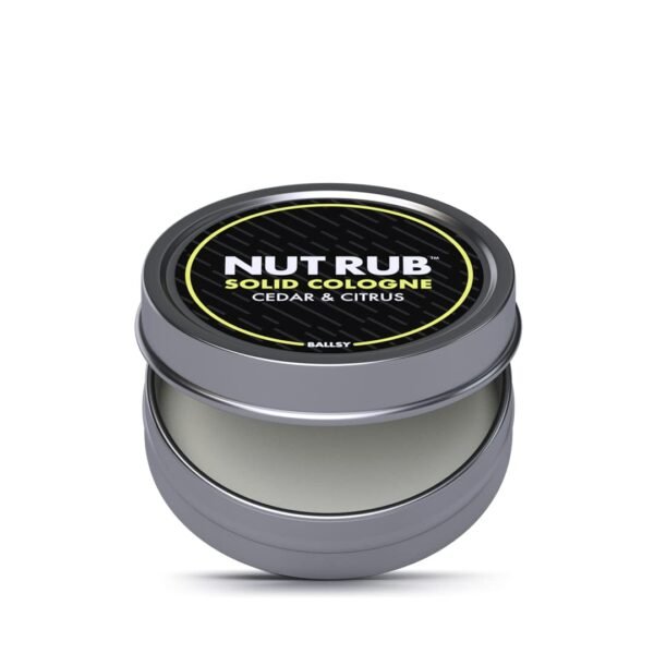 Ballsy Body & Groin Rub, Cologne for Everywhere, with Beeswax, Coconut and Sunflower Seed Oil, Citrus and Cedar .85 oz - Image 3