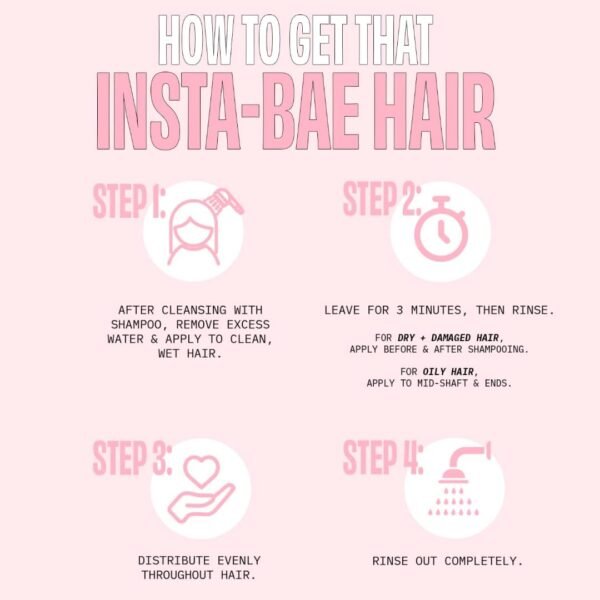 FoxyBae 3-Minute Hair Mask - with Biotin - for Dryness, Damage, Growth - Deep Conditioning, Hydrating, Moisturizing - Insta-Bae - 7 Fl Oz - Image 7