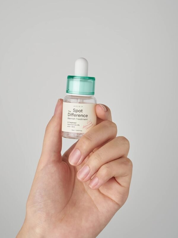 AXIS-Y Spot The Difference Blemish Spot Treatment - 4-Terpineol 2% Niacinamide AHA BHA Soothes Breakouts & Skin Barrier Repair - Vegan Korean Skin Care Face Serum for All Skin Types - 0.50 fl. oz. - Image 5
