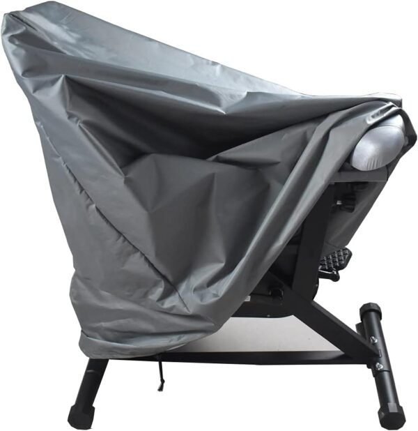 Mini Lustrous Exercise Bike Cover, Indoor Cycling Bike Stationary Cover Fitness Bikes for Home Gym Workout Bike Training Bike Outdoor Cover, Gray - Image 2