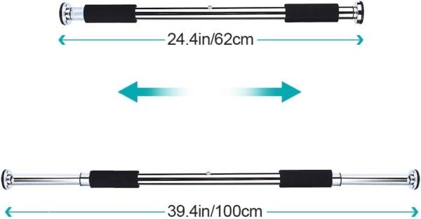 Doorway Pull Up Chin Up for Doorway, Adjustable 24.5 to 36 Inches Upper Body Workout Heavy Duty Home Gym Exercise Fitness Door Exercise - Image 5