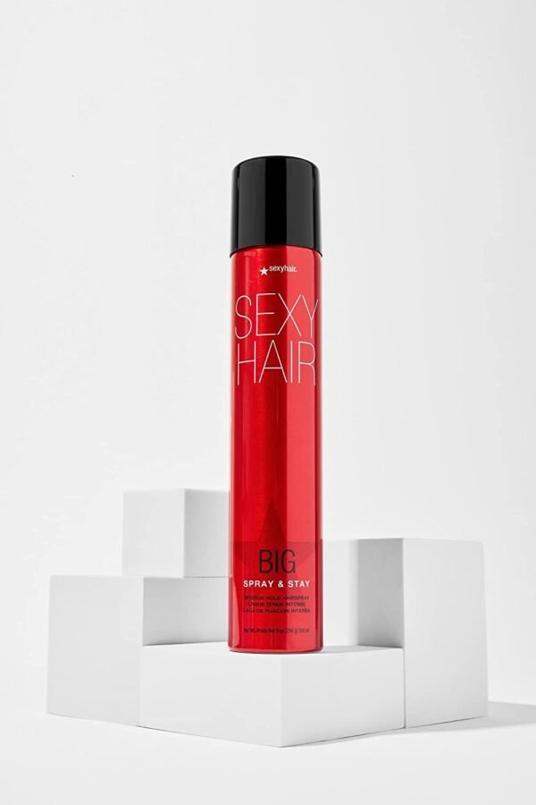 SexyHair Big Spray & Stay Intense Hold Hairspray | Extreme Hold and Shine | Up to 72 Hour Humidity Resistance | All Hair Types - Image 7