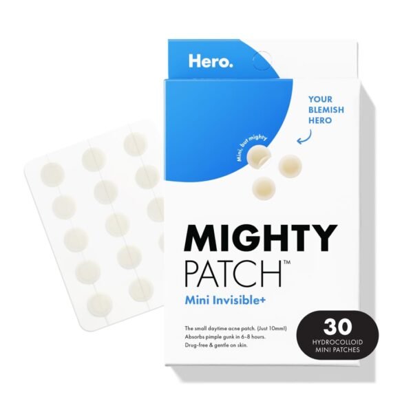 Hero Cosmetics Mighty Patch™ Mini Invisible+ Patches – Extra Small Daytime Hydrocolloid Acne Pimple Patches for Covering Zits and Blemishes, Blends Into Skin and Barely There (30ct 10mm Patches) - Image 2