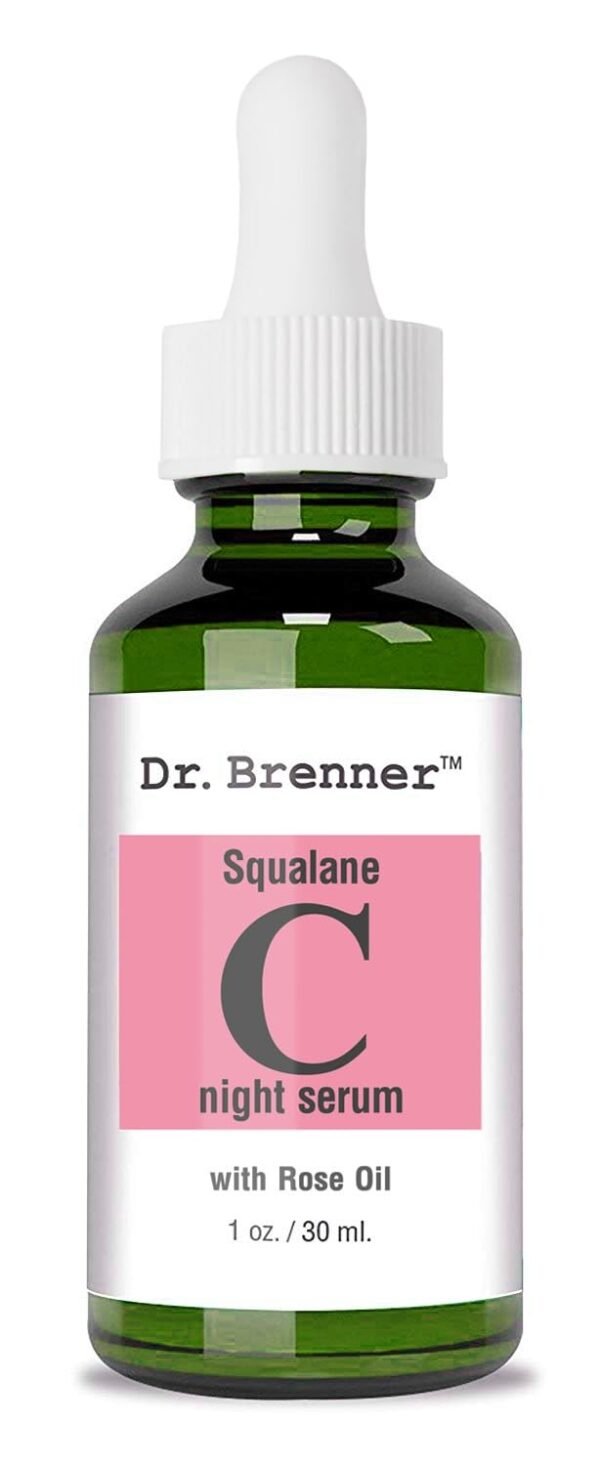 Vitamin C Serum (Tetrahexyldecyl Ascorbate) Night Oil Treatment With Squalane and Pure Rose Oil for Firmer, Glowing Skin, Natural Moisturizing Skin Oil by Dr. Brenner 1 oz. - Image 2