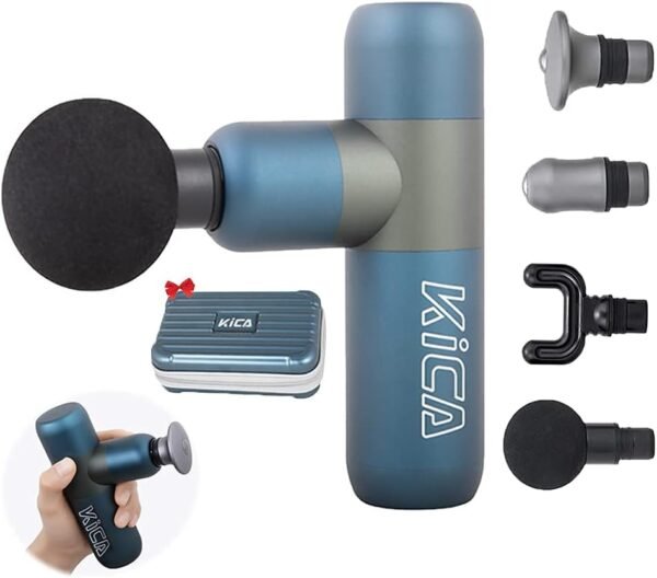 Kica Massage Gun for Athletes Portable Small-Deep Tissue for Body Arms Back Muscle Massager Relief Gem/Sports Pain Recovery,Intellengent Speed Control,Mini Pocketsize Blue - Image 10
