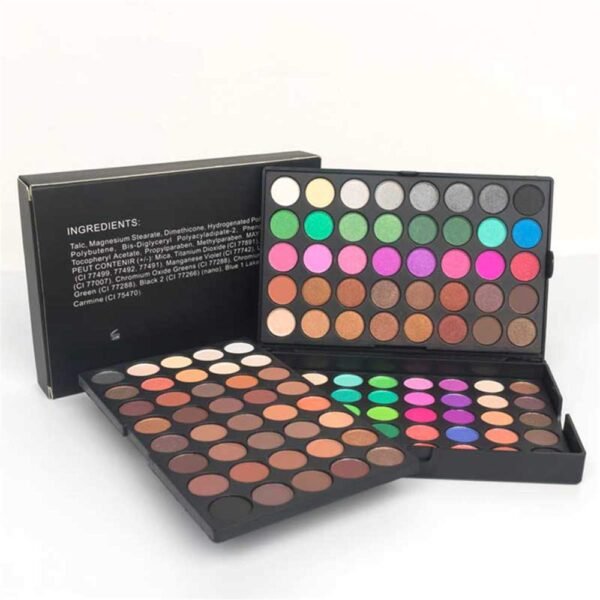 VERONNI 120 Vivid Colors Mini Eyeshadow Palette Matte and Shimmer - Professional 3 Layers Bright and Warm Colorful Eye Shadow Palette Makeup Set (120 colors) - Image 10