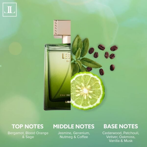 Liberty Luxury Perfume Gift Set - Legend for Men, Eden for Women (100ml/3.4Oz each), Eau De Parfum (EDP) Spray for Thanksgiving, Designed in France, Long Lasting Smell - Image 7