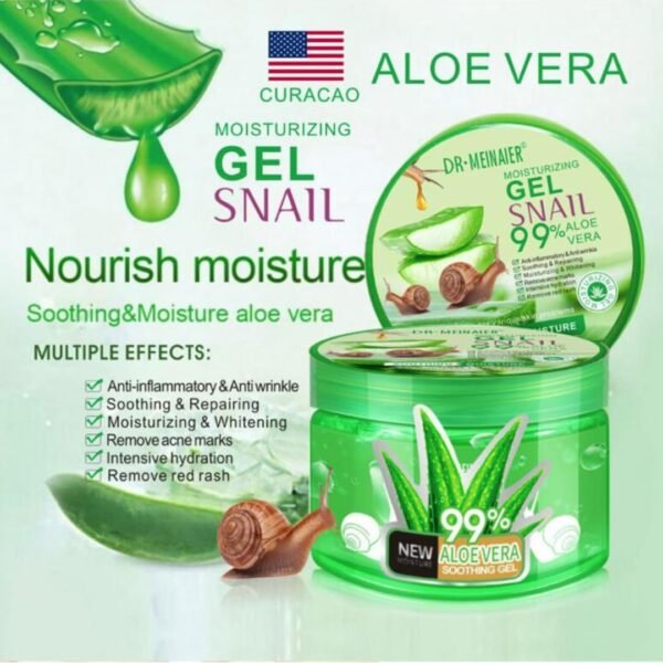 Aloe Vera Gel for Face, Body & Hair, Soothing Aloe Face Moisturizer, Multipurpose Skin Care, Hydrating Aloe Gel, Claming after sunburn 250ml (Aloe Vera) - Image 4