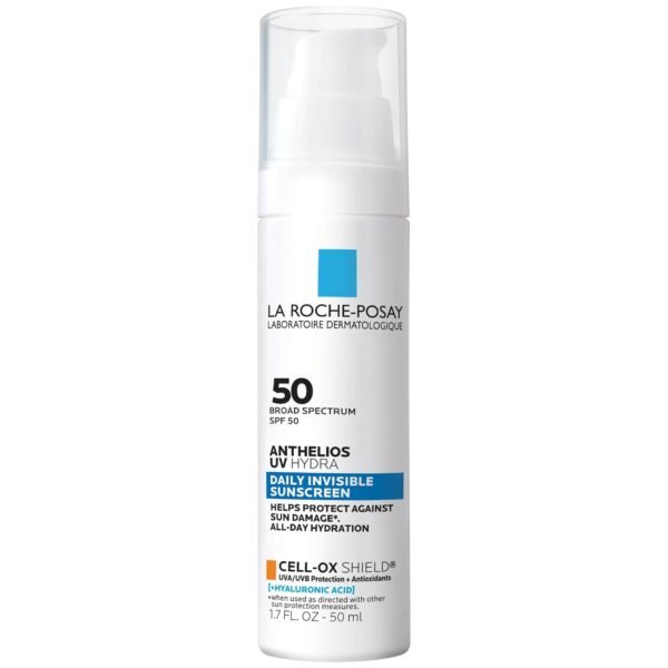 La Roche Posay Anthelios UV Hydra Sunscreen SPF 50 | Daily Hydrating Sunscreen for Face with Hyaluronic Acid and Vitamin E | Broad Spectrum Invisible SPF Protection | Anti Aging | Fragrance Free - Image 2